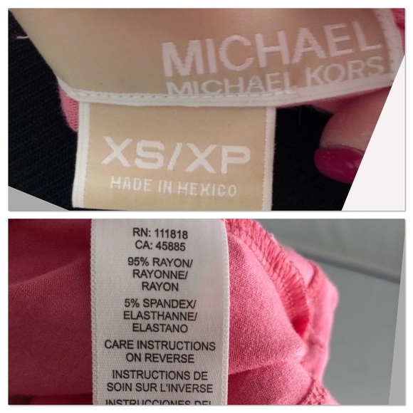 MICHAEL Michael Kors pink empire babydoll sleeveless top XS - Picture 4 of 8